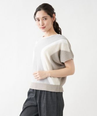 配色ニットプルオーバー【ＬＥ　ＴＲＩＣＯＴ　ＰＥＲＵＧＩＡ】