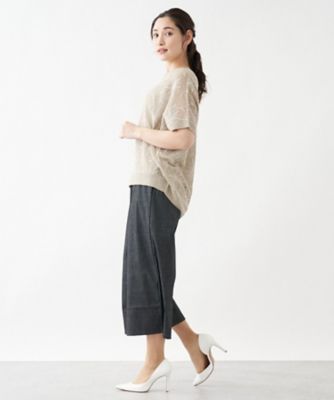 フラワー刺繍ニット【ＴＯＮＥＴ】