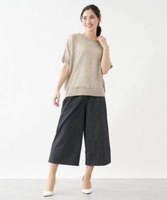 フラワー刺繍ニット【ＴＯＮＥＴ】