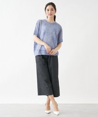 フラワー刺繍ニット【ＴＯＮＥＴ】
