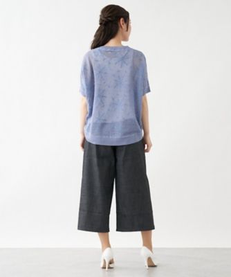 フラワー刺繍ニット【ＴＯＮＥＴ】