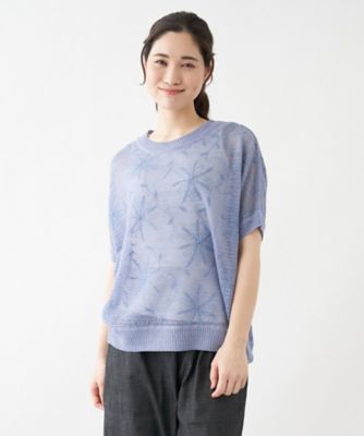 フラワー刺繍ニット【ＴＯＮＥＴ】