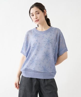 フラワー刺繍ニット【ＴＯＮＥＴ】