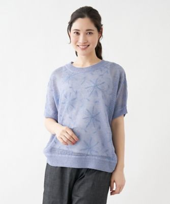 フラワー刺繍ニット【ＴＯＮＥＴ】