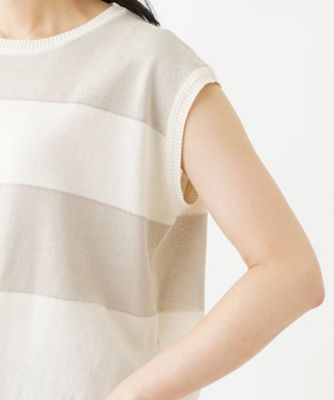 Leilian / レリアン フレンチスリーブニット 【ROCHAS Premiere】 フレンチスリーブニット 【ROCHAS Premiere