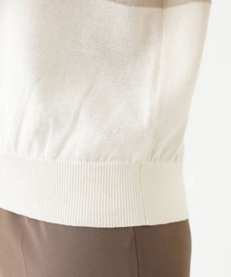 Leilian / レリアン フレンチスリーブニット 【ROCHAS Premiere】 フレンチスリーブニット 【ROCHAS Premiere