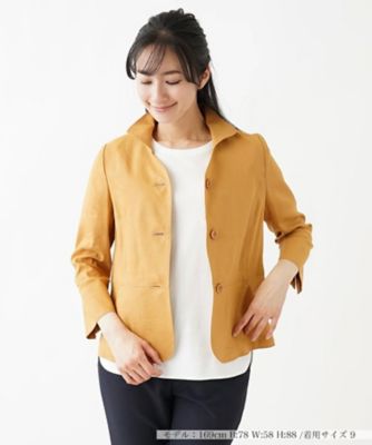 ＜Leilian (Women)＞オープンカラージャケット【ＲＯＣＨＡＳ　Ｐｒｅｍｉｅｒｅ】