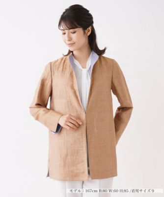 ＜Leilian (Women)＞配色襟ジャケット