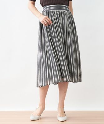＜Leilian (Women)＞【セットアップ対応商品】ストライプ柄スカート【Ｌｅｉｌｉａｎ　ｔｈｅ　ｗｅｅｋ】