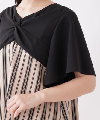 Leilian / レリアン バイカラースリーブブラウス バイカラースリーブブラウス[品番：LAVW0001208]｜Leilian