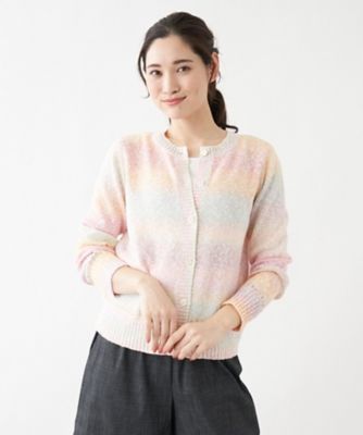 ＜Leilian (Women)＞グラデーションカラーカーディガン