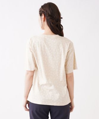 Leilian / レリアン ボタニカル柄ロゴプリントTシャツ【MUSE BY ROCHAS Premiere】 ボタニカル柄ロゴプリントTシャツ【MUSE BY ROCHAS
