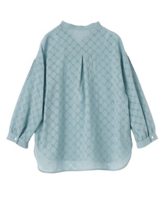 【あい】ROCHAS ロシャス*シルクシフォンリボンブラウス シアー柄リボンブラウス【ROCHAS Premiere