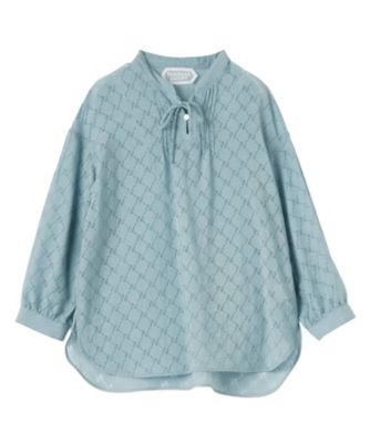 ＜Leilian (Women)＞シアー柄リボンブラウス【ＲＯＣＨＡＳ　Ｐｒｅｍｉｅｒｅ】