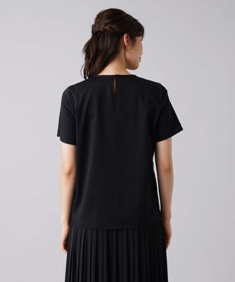 幾何学調レース切替クルーネックカットソー【ROCHAS