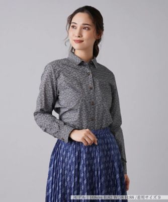 総柄プリントシャツ | Leilian (Women)/レリアン | 三越伊勢丹