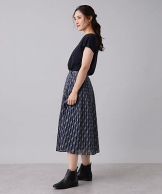 総柄プリーツスカート