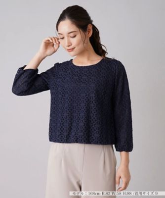 ＜Leilian (Women)＞７分袖レースブラウス【セレモニー】