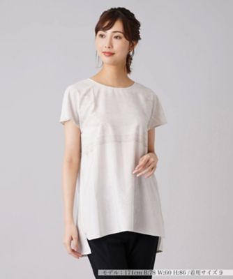 ＜Leilian (Women)＞レース柄プリントブラウス