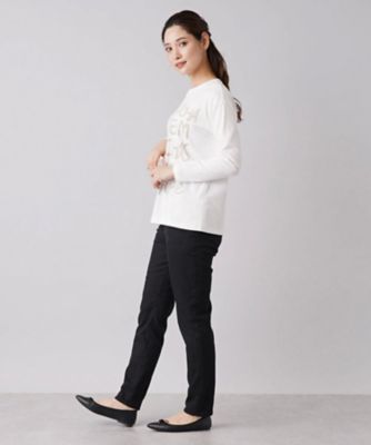 【あったか素材】ストレッチデニムパンツ【Ｌ　ＪＥＡＮＳ】