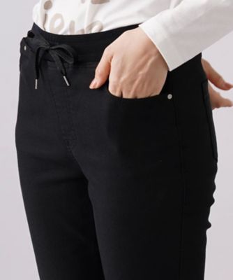 【あったか素材】ストレッチデニムパンツ【Ｌ　ＪＥＡＮＳ】