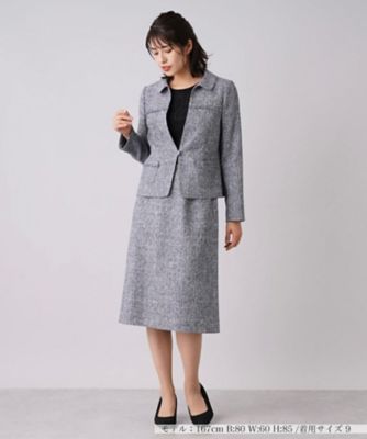 ＜Leilian (Women)＞ラメツイードジャケット×スカートセットアップ