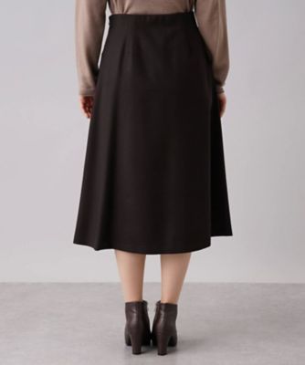 グレンチェック切替フレアスカート【Ｌｅｉｌｉａｎ　ＷＨＩＴＥ　ＬＡＢＥＬ】
