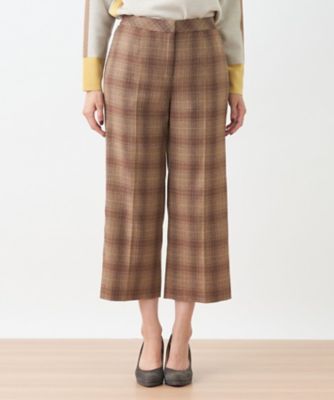 ストレッチチェッククロップドパンツ【Ｌｅｉｌｉａｎ　Ｔｈｅ　Ｗｅｅｋ】