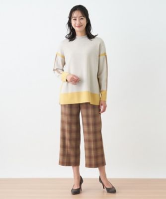 ストレッチチェッククロップドパンツ【Ｌｅｉｌｉａｎ　Ｔｈｅ　Ｗｅｅｋ】