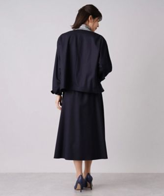 比翼ノーカラージャケット【my perfect wardrobe