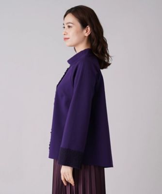 レリアン　フリル　切替　ハイネック　カットソー　 イタリア製　　13＋ フリル切替ハイネックカットソー|レリアン | レリアン公式