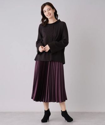 フリル切替ハイネックカットソー | Leilian (Women)/レリアン | 三越