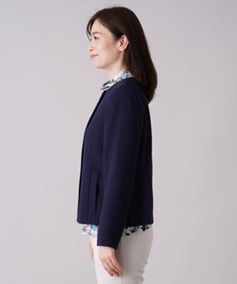 ノーカラージャケット【ＲＯＣＨＡＳ　Ｐｒｅｍｉｅｒｅ】