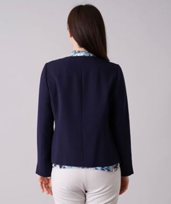 ノーカラージャケット【ＲＯＣＨＡＳ　Ｐｒｅｍｉｅｒｅ】