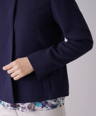 ノーカラージャケット【ＲＯＣＨＡＳ　Ｐｒｅｍｉｅｒｅ】