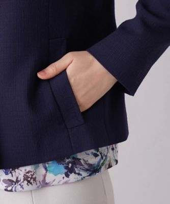 ノーカラージャケット【ＲＯＣＨＡＳ　Ｐｒｅｍｉｅｒｅ】