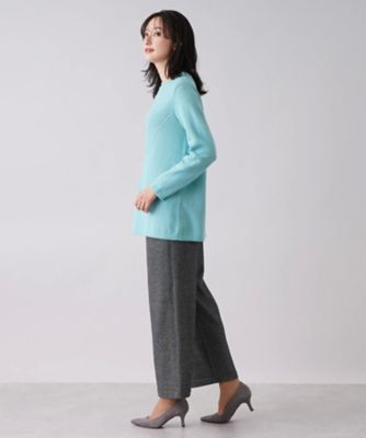【あったか素材】ウエストゴムワイドパンツ