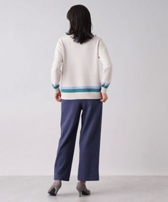 【あったか素材】ウエストゴムワイドパンツ