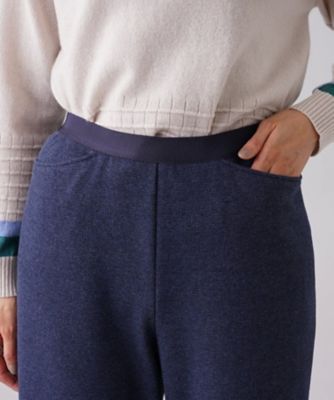 【あったか素材】ウエストゴムワイドパンツ