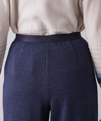 【あったか素材】ウエストゴムワイドパンツ