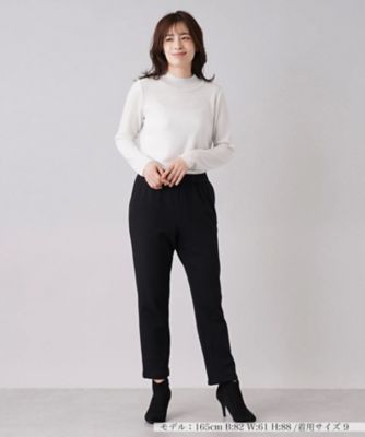 【あったか素材】ウエスト切替イージーパンツ