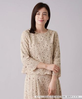 ＜Leilian (Women)＞【セレモニー】レースブラウススーツ