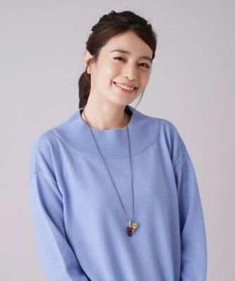 グレープモチーフロングネックレス