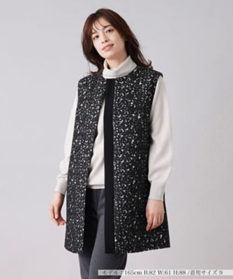 ＜Leilian (Women)＞織柄ロングベスト