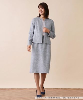 ＜Leilian (Women)＞【セレモニー】ノーカラースーツ
