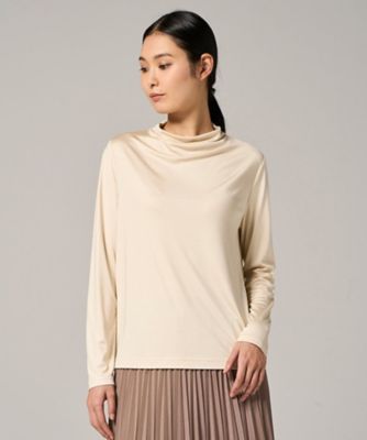 【先行販売】ウォッシャブシルク長袖カットソー