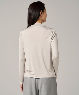 【先行販売】ウォッシャブシルク長袖カットソー
