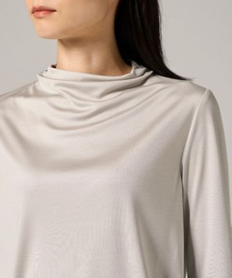 【先行販売】ウォッシャブシルク長袖カットソー