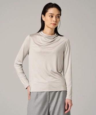 【先行販売】ウォッシャブシルク長袖カットソー