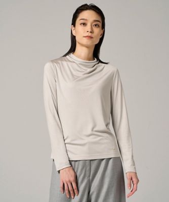 【先行販売】ウォッシャブシルク長袖カットソー